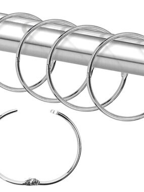 Set of Silver Metal binder Rings